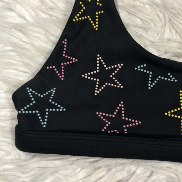 Beach riot star appliqué sports bra star studded sports bra size XS - Picture 3 of 3
